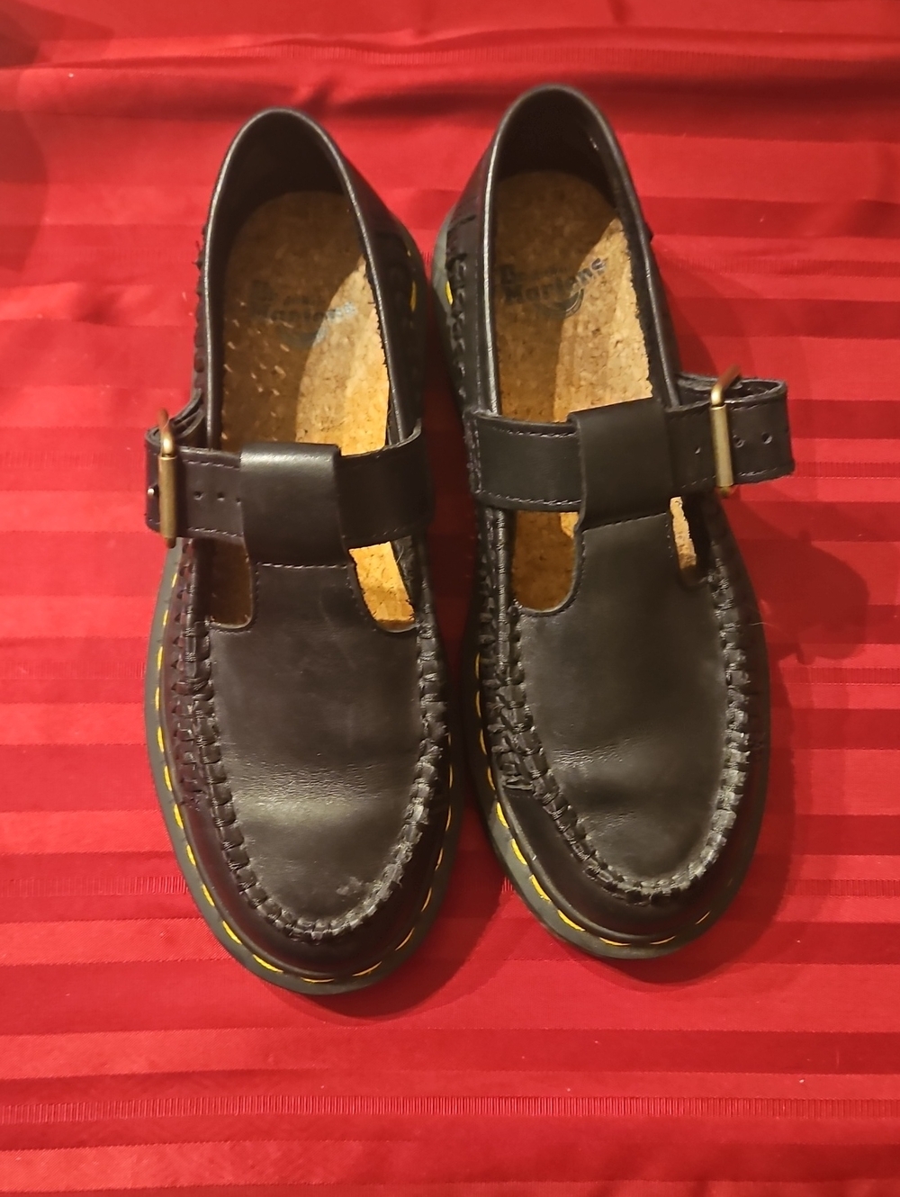 Dr. Martens Black Leather Adrian T-Bar Mary Janes